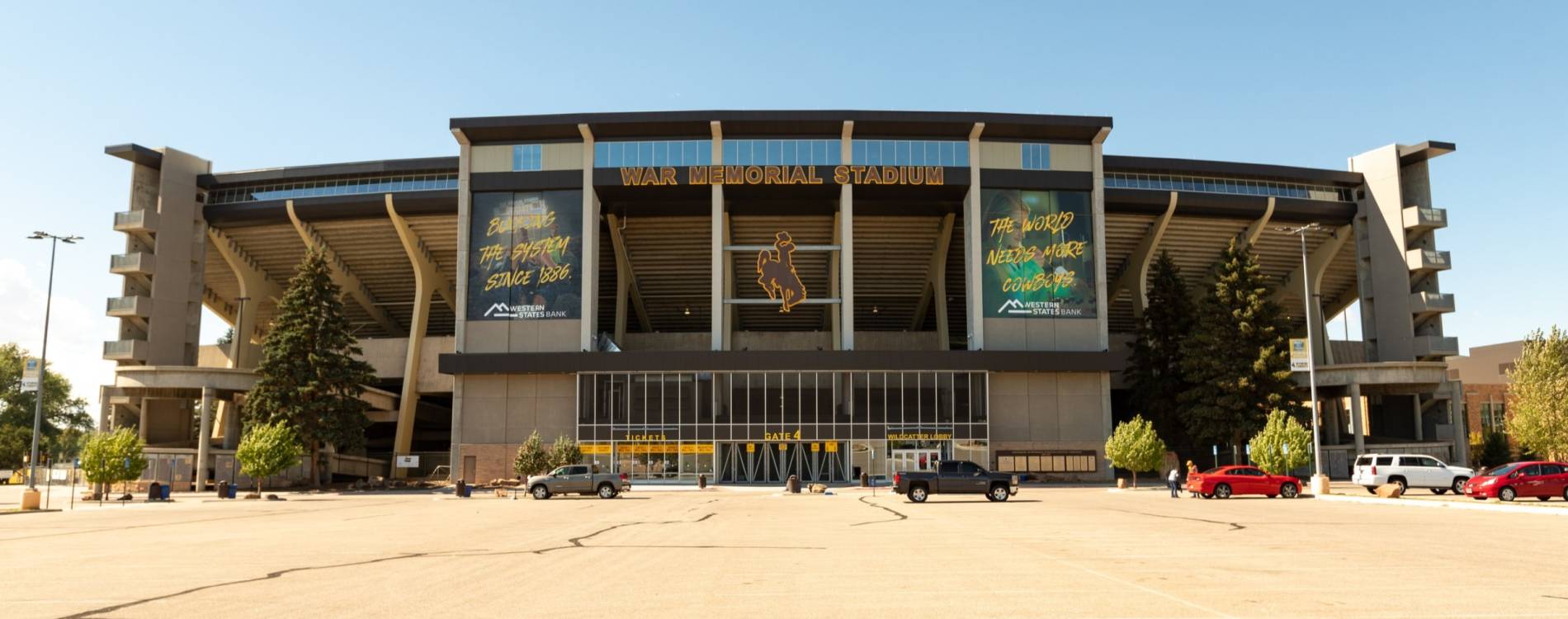 War Memorial Stadium is located in Laramie, Wyoming