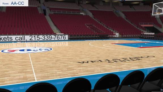 Wells Fargo Center Floor View