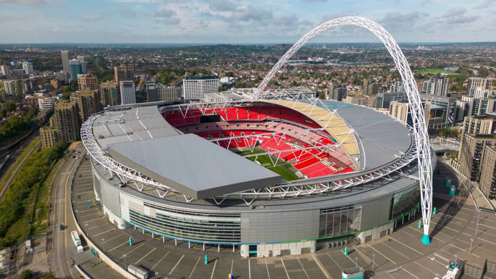 Wembley Stadium in London hosts NFL International Series games each year
