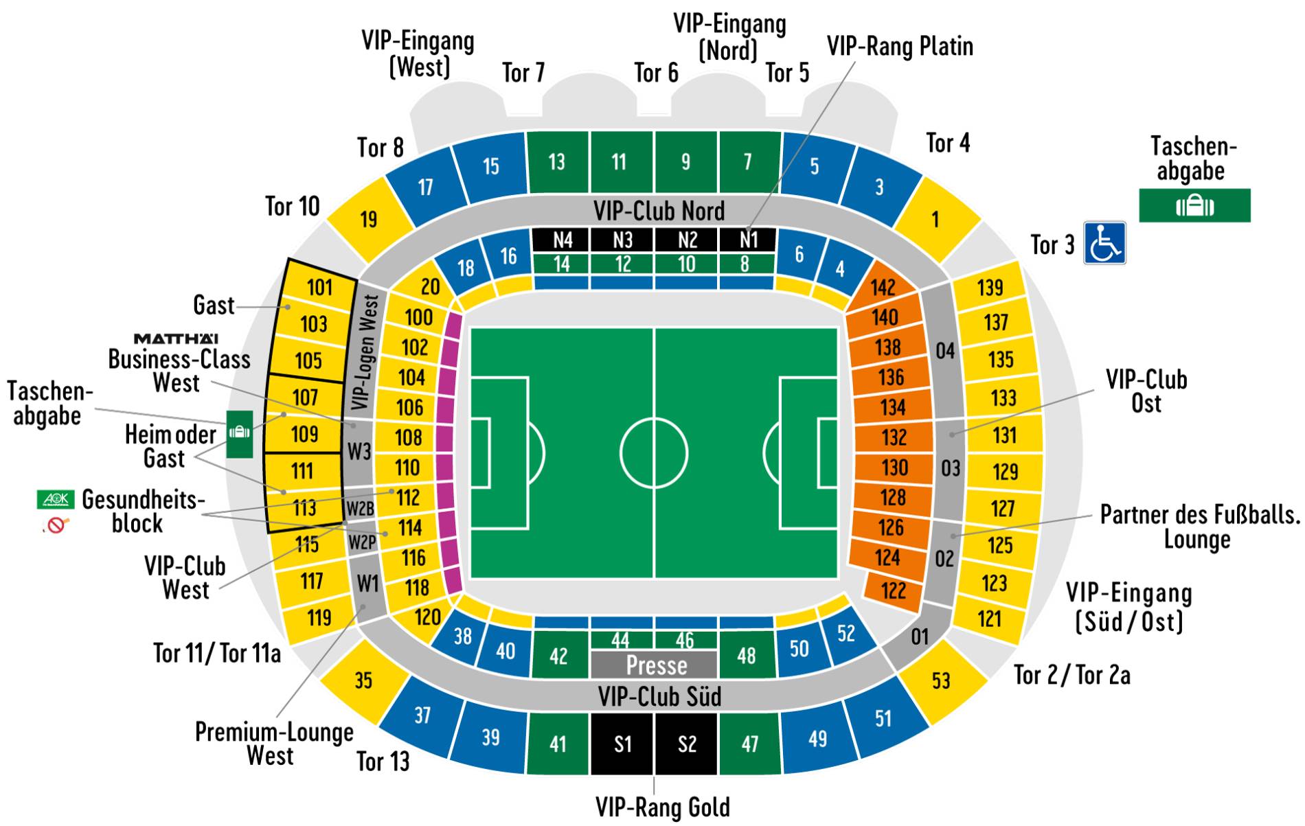 Weserstadion Map