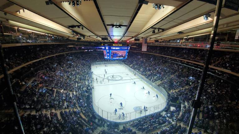 West Balcony seats in Section 319 at Madison Square Garden