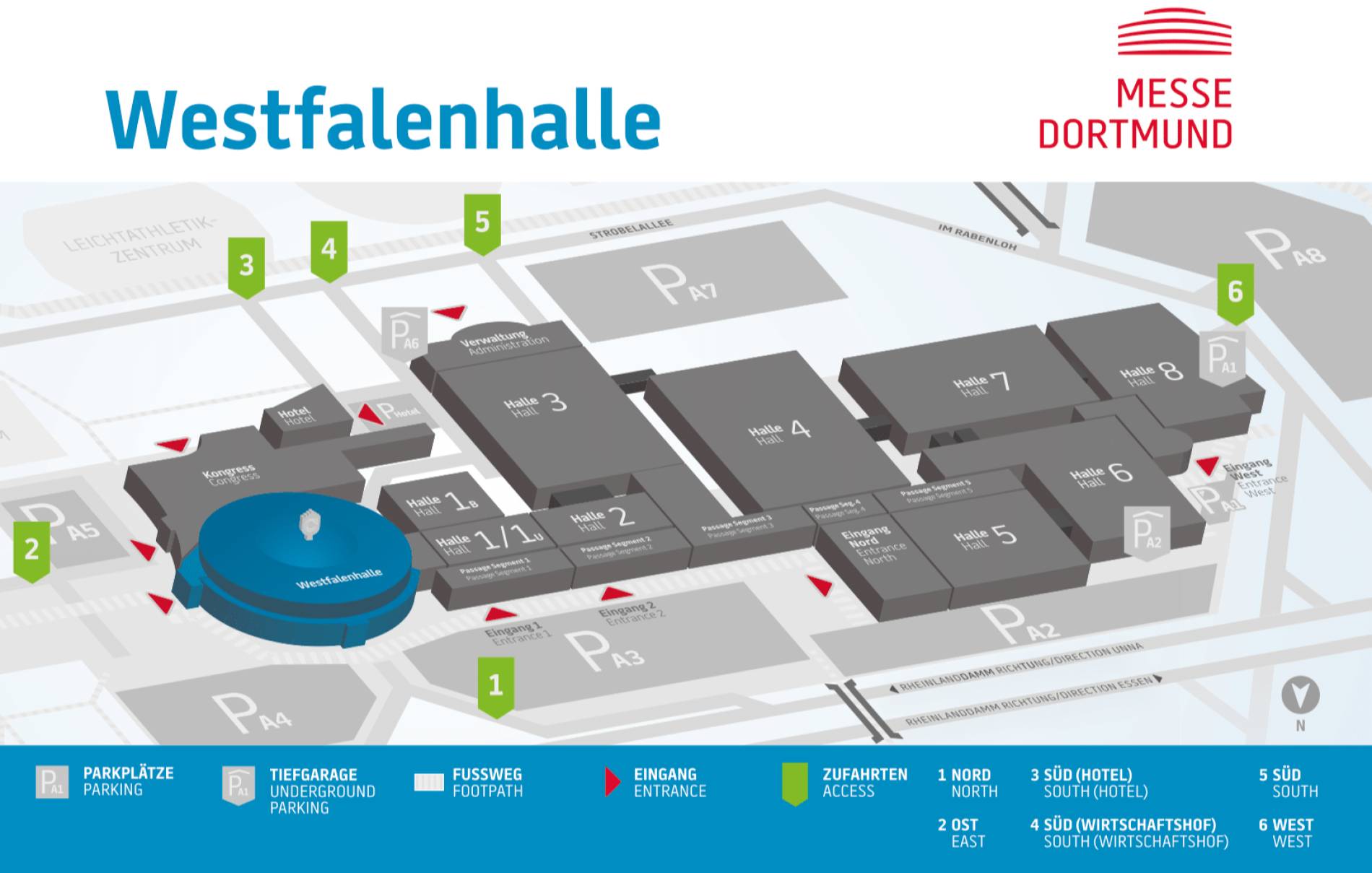 Westfalenhalle Map