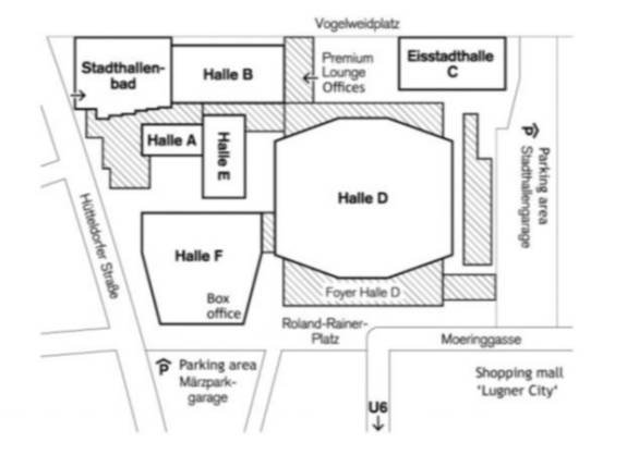Wiener Stadthalle Map