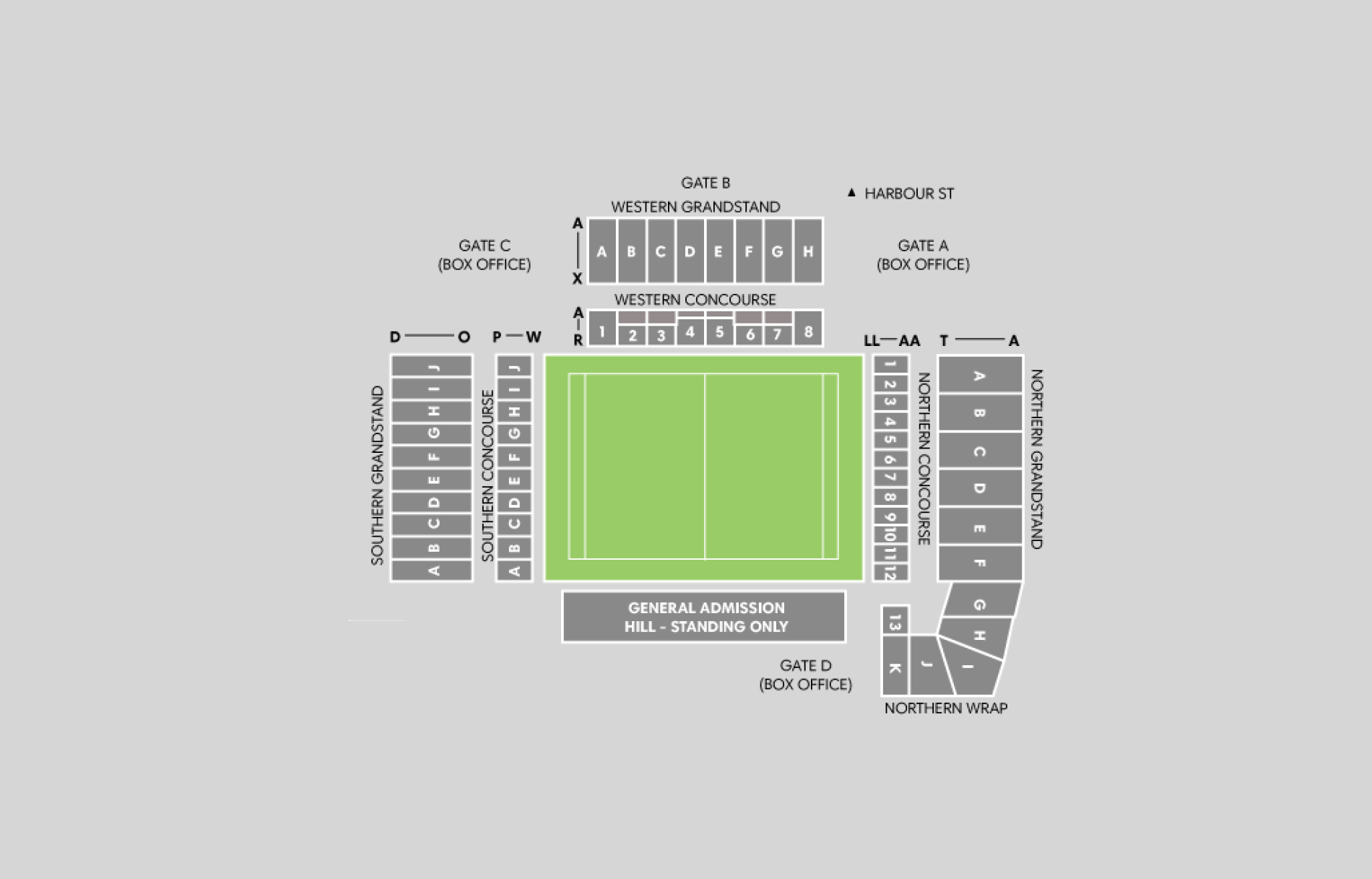 WIN Stadium (Wollongong Showground) Map