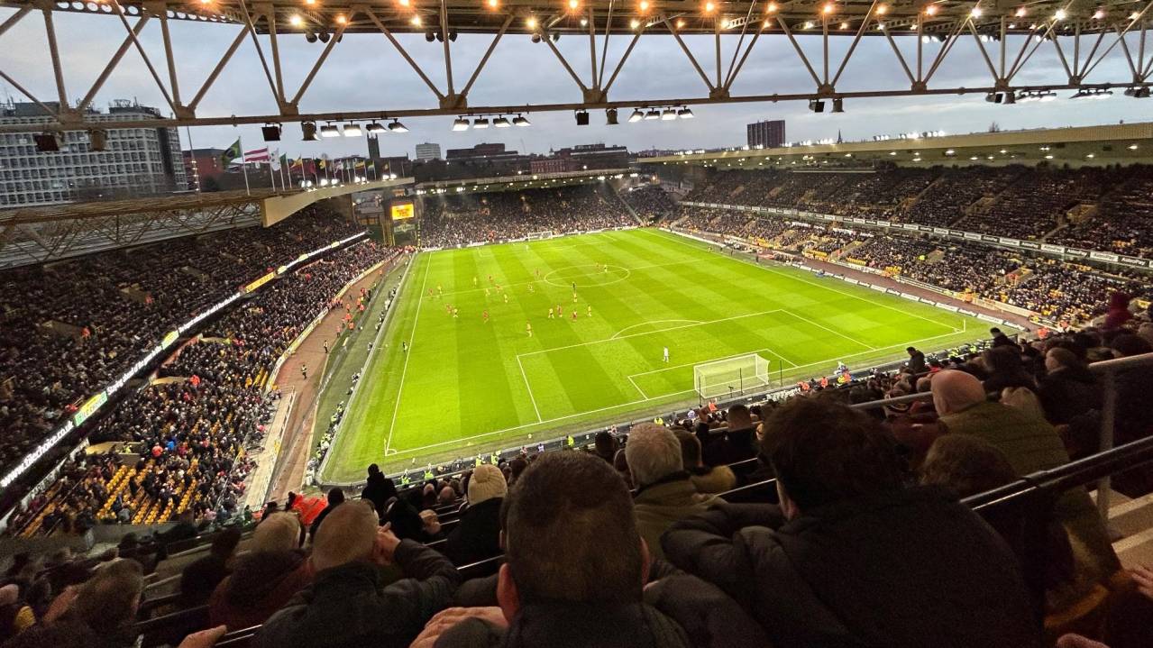 Wolves playing Liverpool at Molineux