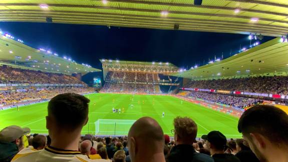 Wolves playing Preston North End at Molineux