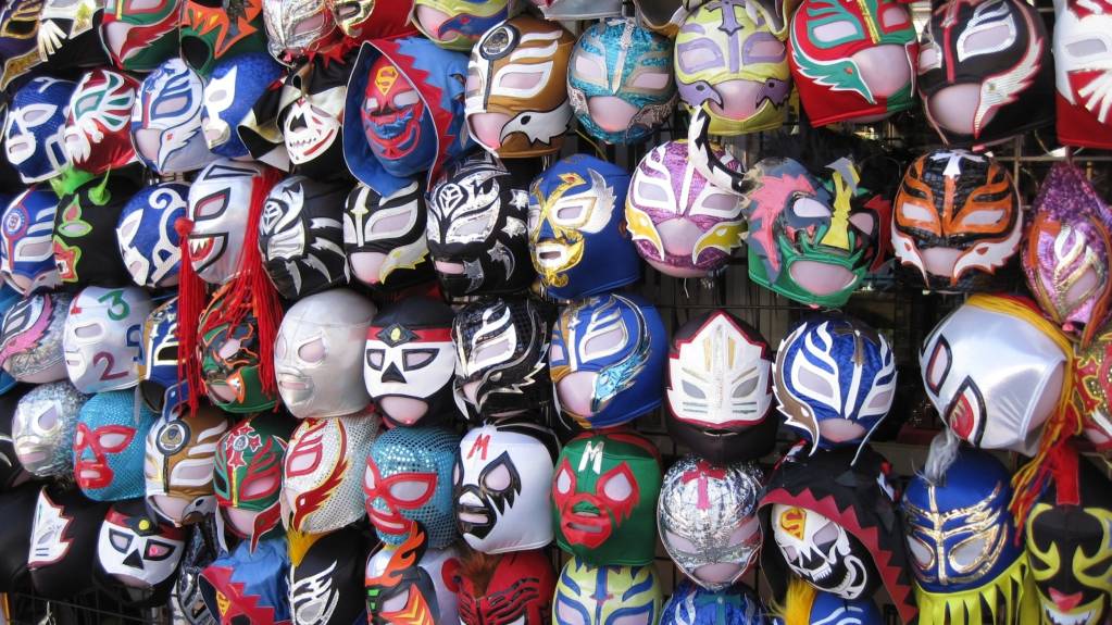 Wrestling masks were made famous by Mexico's legendary luchadores