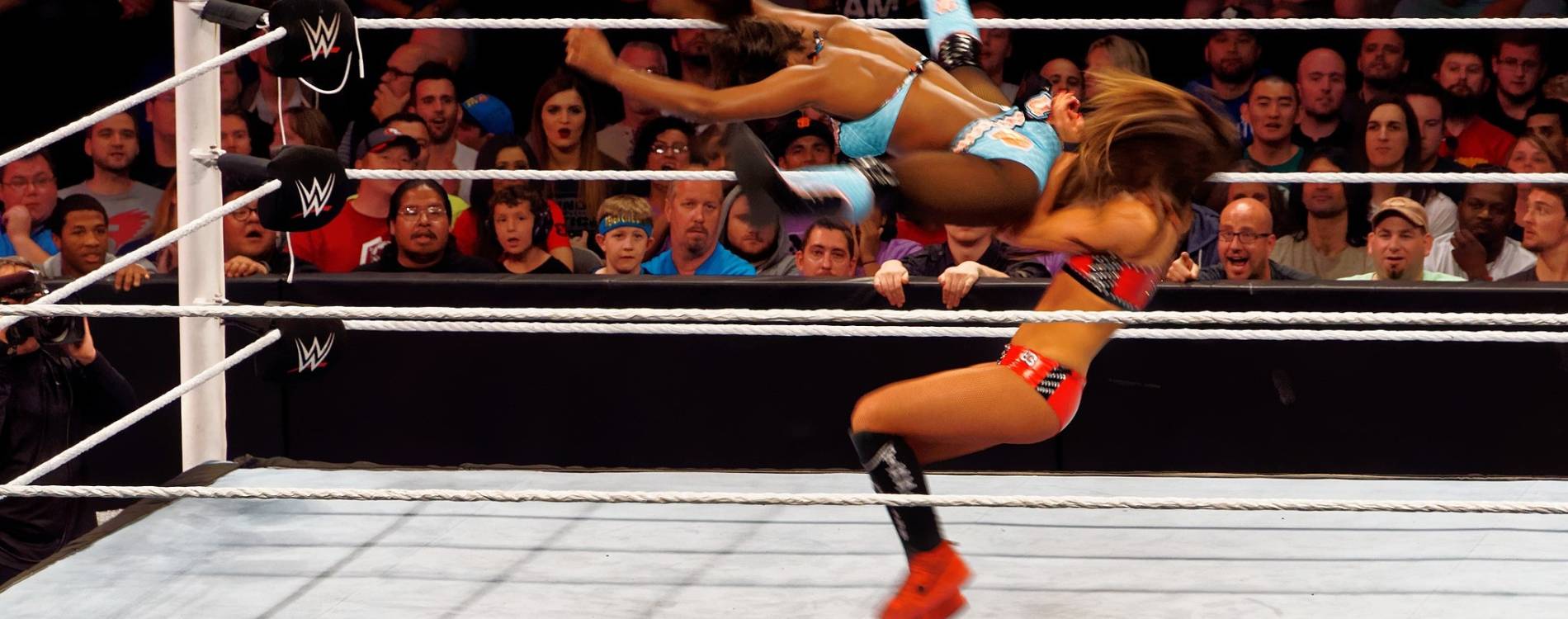 WWE's top female stars do battle in the ring