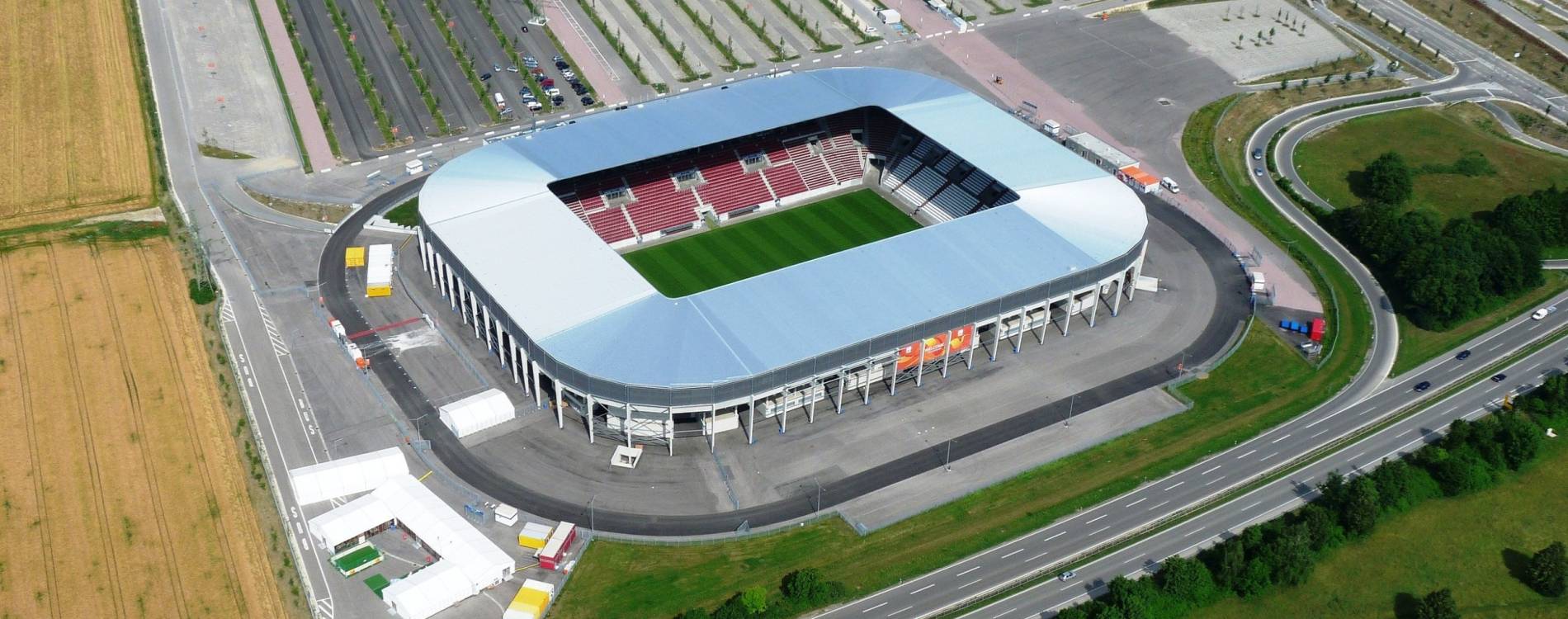 WWK Arena aerial shot