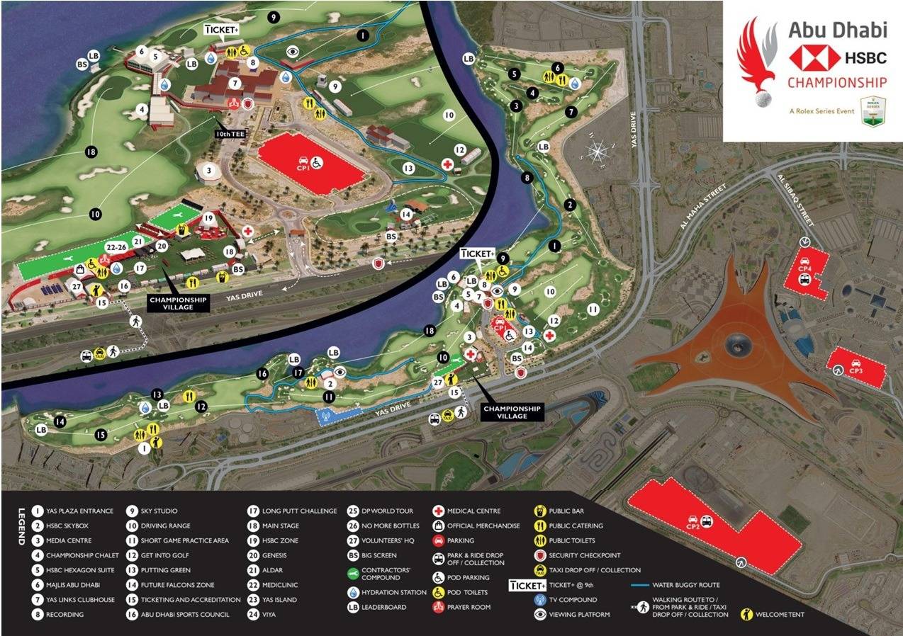 Yas Links Abu Dhabi Map