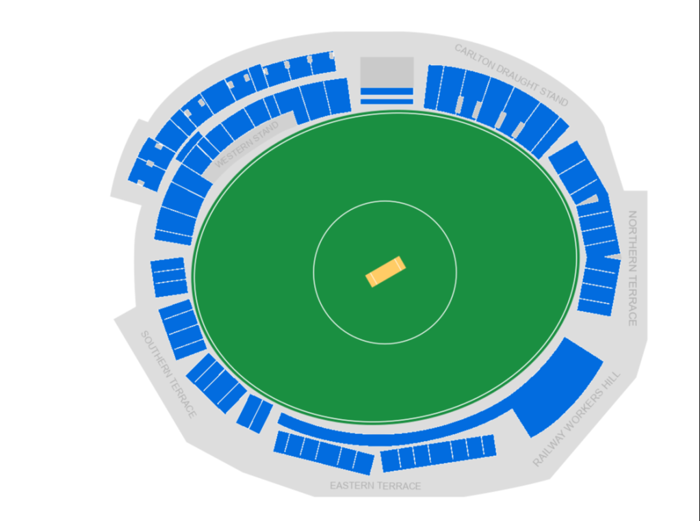 York Park (University of Tasmania Stadium) Map