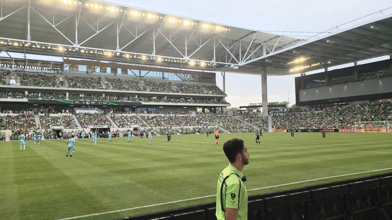 You can get close to the action on the lower level